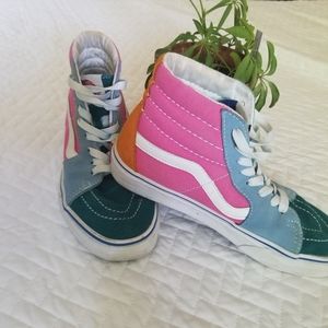 Multicolored Van's sk8 Old Skool High Tops